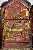 Ananda temple Bagan, Myanmar. Images of the life historical Buddha from birth to death of the circumambulatory corridors. 